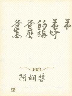 爸爸的弟弟老婆怎么称呼