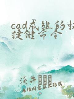 cad成组的快捷键命令