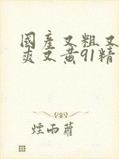 国产又粗又猛又爽又黄91精品