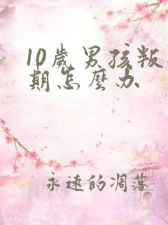 10岁男孩叛逆期怎么办