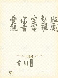 爱你完整版免费观看电视剧