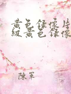 黄色录像片,一级黄色录像片