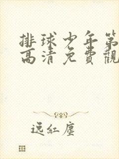 排球少年第一季高清免费观看