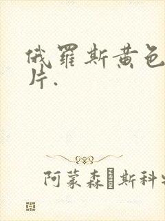 俄罗斯黄色一级片.