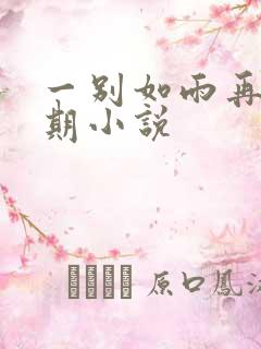 一别如雨再无归期小说