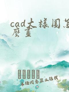 cad大样图怎么画