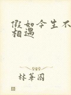 假如今生不能再相遇