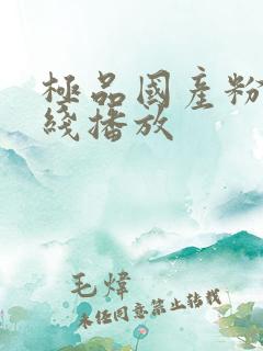 极品国产粉嫩在线播放