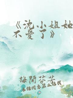 《沈小姐她真的不爱了》