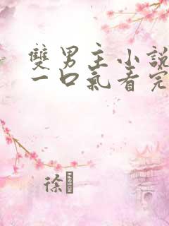 双男主小说虐文一口气看完