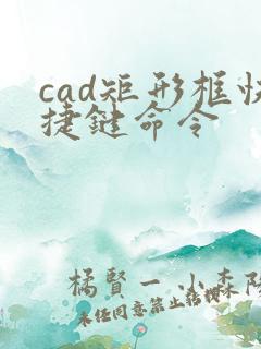 cad矩形框快捷键命令