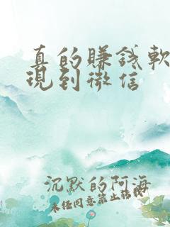 真的赚钱软件提现到微信