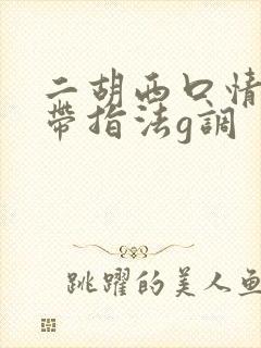 二胡西口情简谱带指法g调