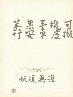 苹果手机可以运行安卓虚拟机吗