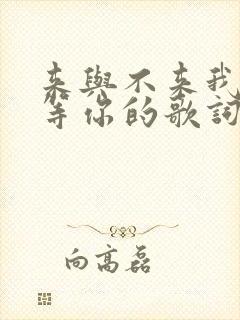 来与不来我都在等你的歌词