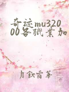 奇迹mu32000各职业加点