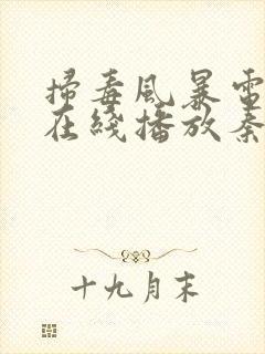 扫毒风暴电视剧在线播放秦昊