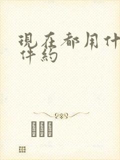 现在都用什么软件约