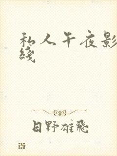 私人午夜影院在线