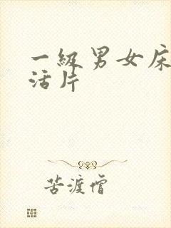 一级男女床上生活片