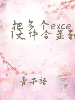 把多个excel文件合并到一个文件