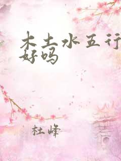 木土水五行组合好吗