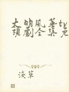 大明风华tv电视剧全集免费观看