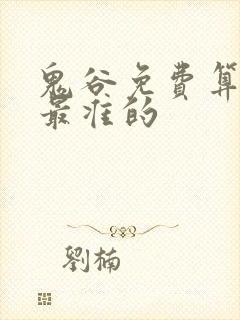 鬼谷免费算命网最准的