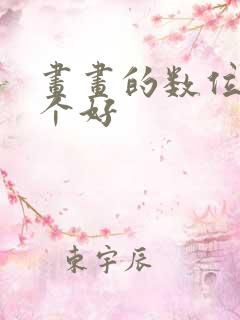 画画的数位板哪个好