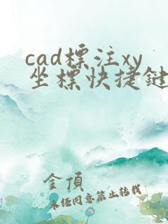 cad标注xy坐标快捷键
