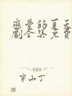 恋爱的夏天电视剧全集免费观看