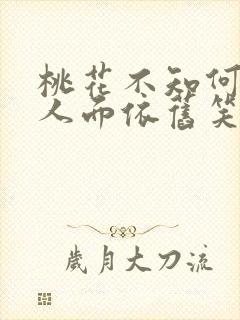 桃花不知何处去人面依旧笑春风