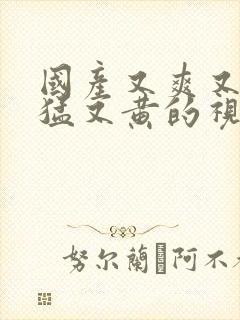 国产又爽又粗又猛又黄的视频软件