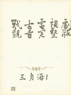 战士电视剧免费观看完整版