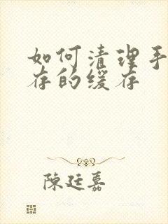 如何清理手机内存的缓存