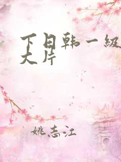 下日韩一级特黄大片