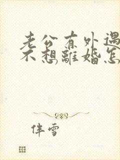 老公有外遇了我不想离婚怎么办