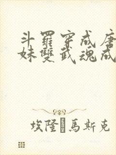 斗罗穿成唐三亲妹双武魂成神了小说