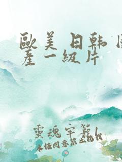 欧美 日韩 国产一级片