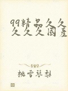 99精品久久久久久久国产