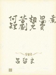 何苦相思煮余年短剧免费