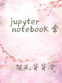 jupyter notebook常用命令