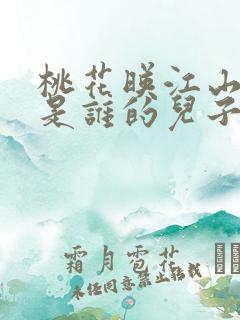 桃花映江山世子是谁的儿子