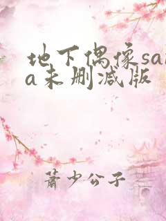 地下偶像sana未删减版