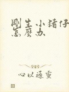 刚生小猪仔拉稀怎么办