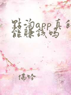 点淘app真的能赚钱吗