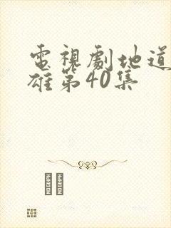 电视剧地道女英雄第40集