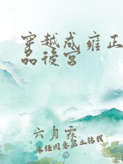 穿越成雍正之极品后宫