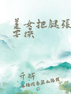 美女把腿张开我要操