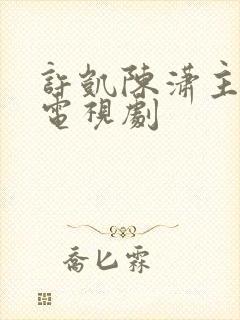 许凯陈潇主演的电视剧